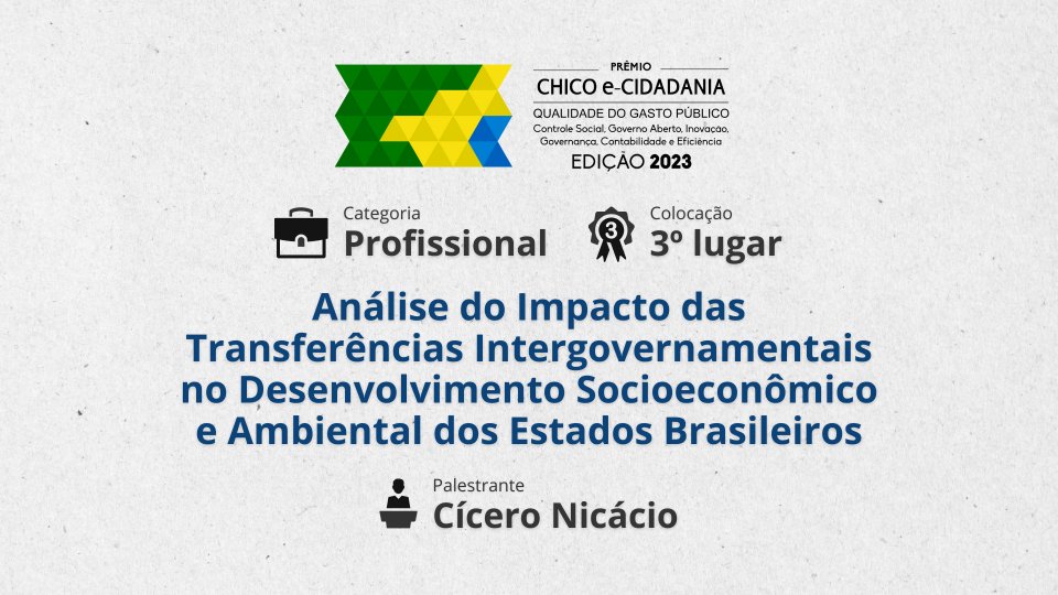 Miniatura Análise do Impacto das Transferências Intergovernamentais no Desenvolvimento Socioeconômico e Ambiental dos Estados Brasileiros