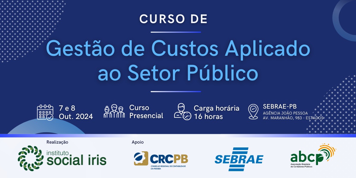 Imagem de cabeçalho  - Gestão de Custos Aplicado ao Setor Público