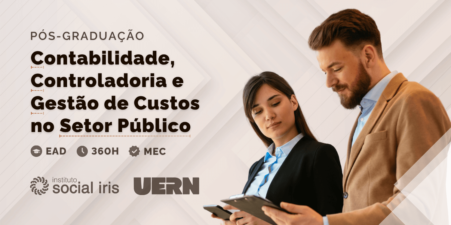 Imagem de cabeçalho  - Pós-Graduação em Contabilidade, Controladoria e  Gestão de Custos no Setor Público