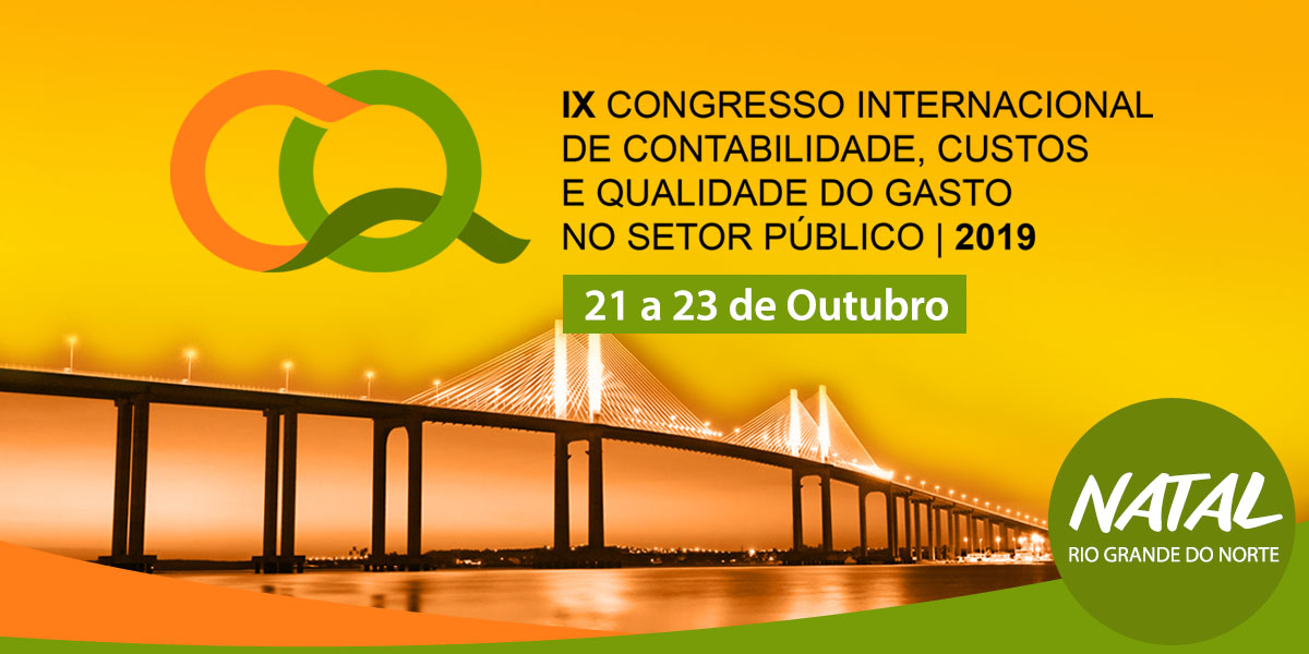 Imagem de cabeçalho 9º Congresso Internacional de Contabilidade, Custos e Qualidade do Gasto no Setor Público