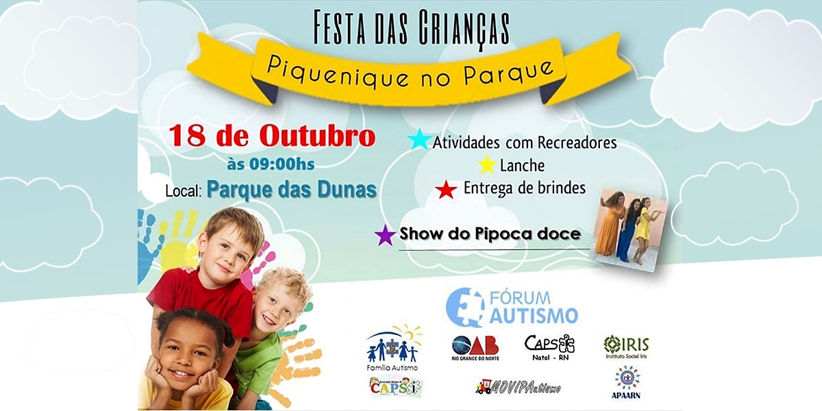 Imagem de cabeçalho  - Festa das Crianças - Piquenique no Parque